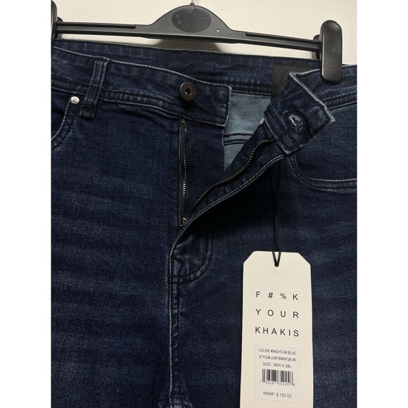 TPJ Slim Thick Men's Stretch Blue Denim Jeans Size W36 L28 - Picture 8 of 13